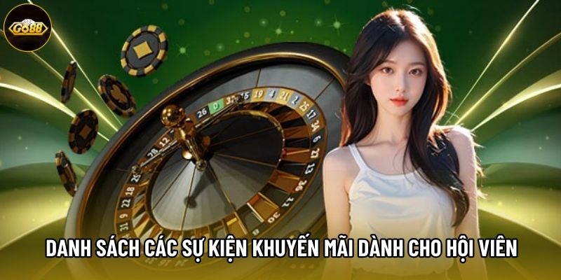 Danh sách các sự kiện khuyến mãi dành cho hội viên