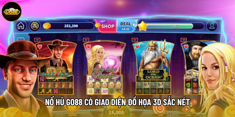 Nổ hũ Go88 có giao diện đồ họa 3D sắc nét Nổ hũ Go88 có giao diện đồ họa 3D sắc nét